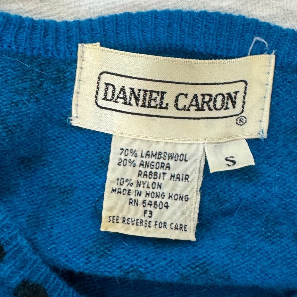 Vintage Daniel Caron Cool Print Sweater - Picture 9 of 11